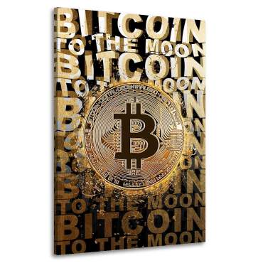 Wandbild Leinwandbild Bitcoin Modern Style
