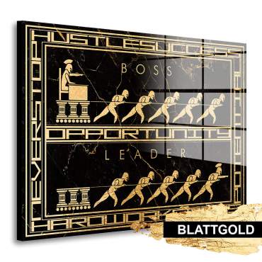 Motivations Blattgold Bild von Kunstgestalten24