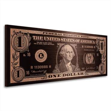 one Dollar Wandbild von Ron Danell