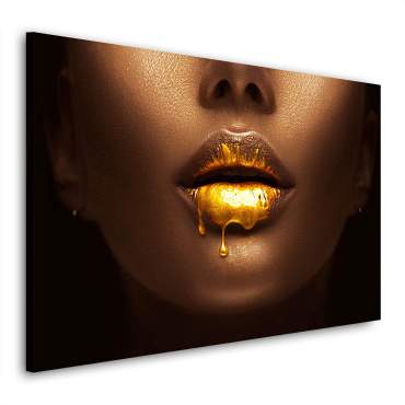 goldenlips-wandbild