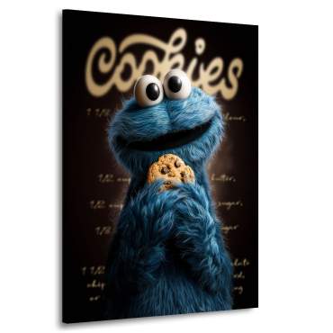 Krümelmonster Wandbild Kunstgestalten24