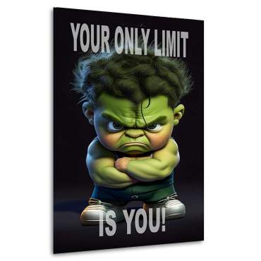 Motivations Leinwandbild Kleiner Hulk - Your only Limit