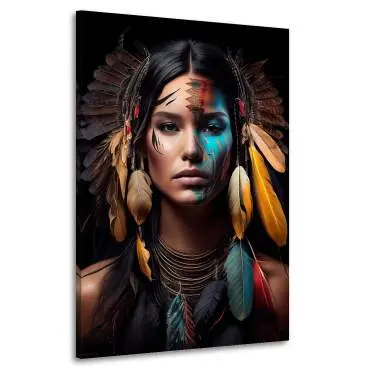 Leinwandbild Sioux Indianerin