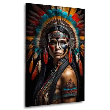 Leinwandbild Apache Indianerin