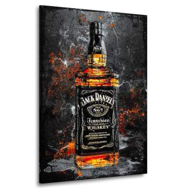 Wandbild Leinwandbild Jack Whiskey abstrakt