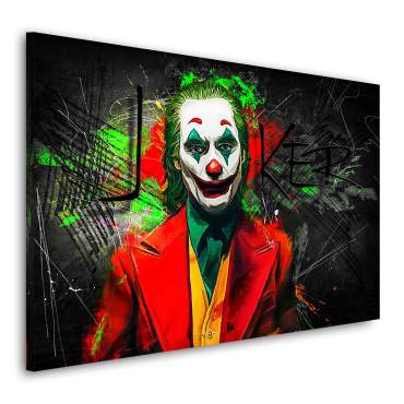 Wandbild Leinwandbild Joker abstrakt