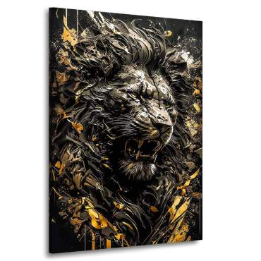 Löwe Wandbild Kunstgestalten24