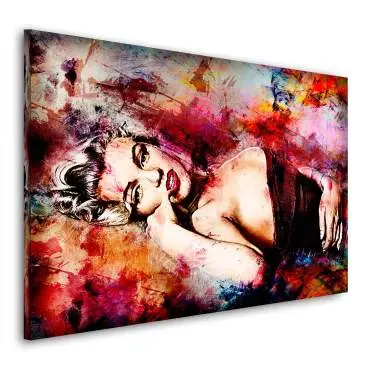 Wandbild Leinwandbild Marilyn Monroe Abstrakt Color