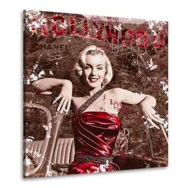 Wandbild Leinwandbild Marilyn Monroe Hollywood Hills Retro