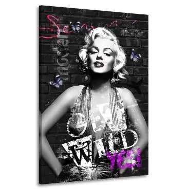 Wandbild Leinwandbild Marilyn Monroe Get Wild