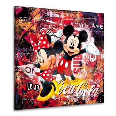 Mickey u. Minnie Leinwandbild