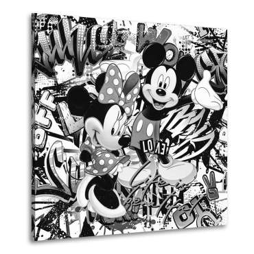 Mickey u. Minnie Leinwandbild