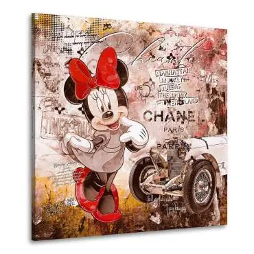 Leinwandbild Minnie Chanel Pop Art Retro