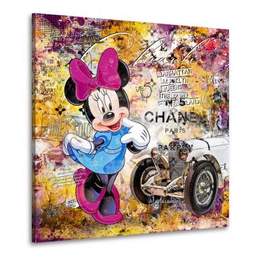 Mickey u. Minnie Leinwandbild