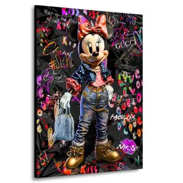 Wandbild Minnie Kunstgestalten24