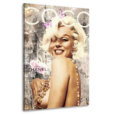 Wandbild Leinwandbild Marilyn Monroe Coco Retro