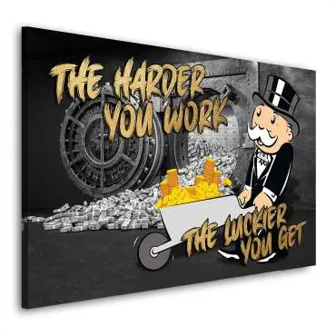Leinwandbild Mr. Monopoly Luckier Motivation
