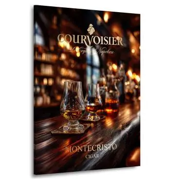 Cognac Wandbild Kunstgestalten24