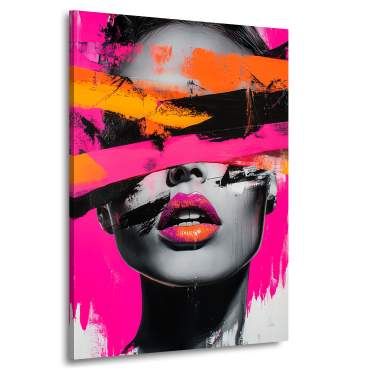 Frau Abstrakt Wandbild Kunstgestalten24