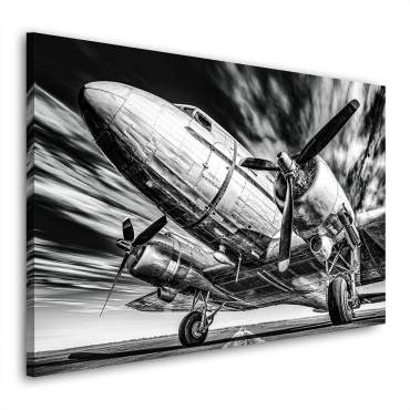 leinwandbild-flugzeug-vintage