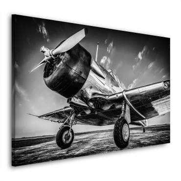 Wandbild Leinwandbild Historisches Propeller Flugzeug