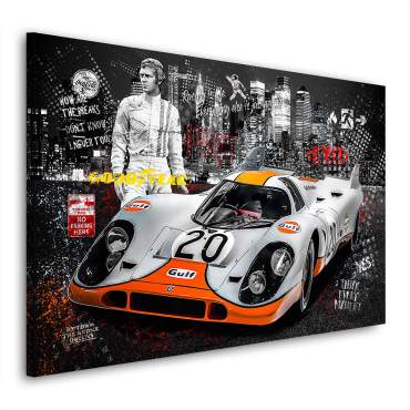 Steve McQueen Porsche Bild Kunstgestalten24