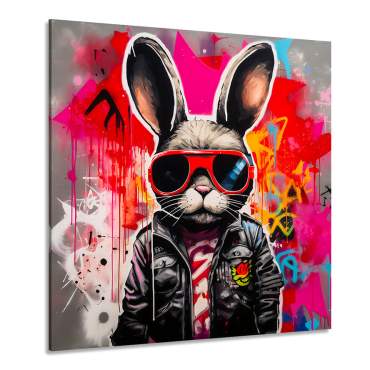 Rabbit Wandbild von Kunstgestalten24