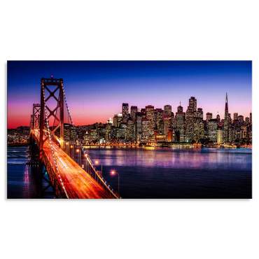 Wandbild Leinwandbild San Francisco Bay Bridge