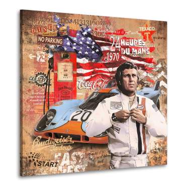 Leinwandbild Steve McQueen Vintage Pop Art