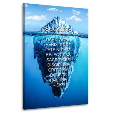 Erfolg-Wandbild-Leinwandbild