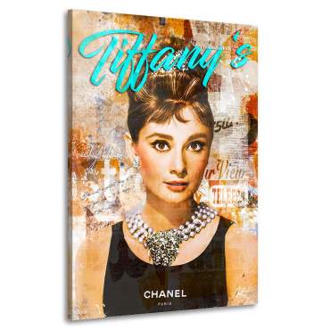 Aludibond-Audrey-Hepburn-Wandbild