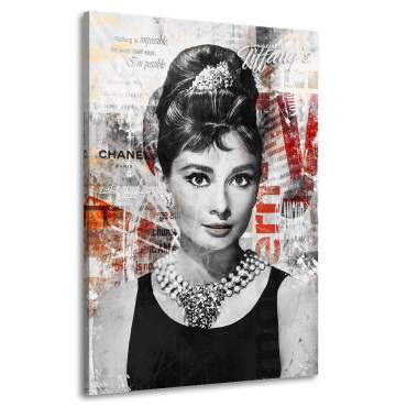 Audrey Hepburn Leinwandbild von Ron Danell | Kunstgestalten24