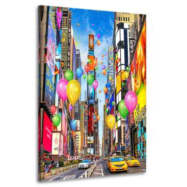 Wandbild Leinwandbild New York Times Square Balloon