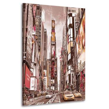Wandbild Leinwandbild NY York Times Square Vintage