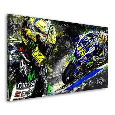 Wandbild Leinwandbild Valentino Rossi
