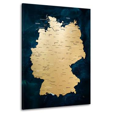 Deutschland Karte Bild Kunstgestalten24