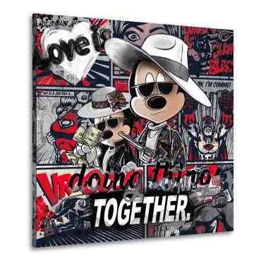 Bonnie & Clyde Wandbild von Kunstgestalten24